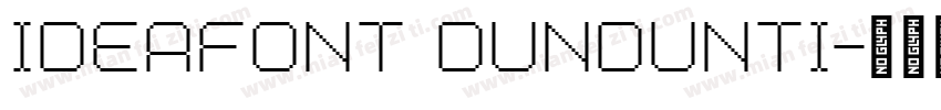 ideafont dundunti字体转换